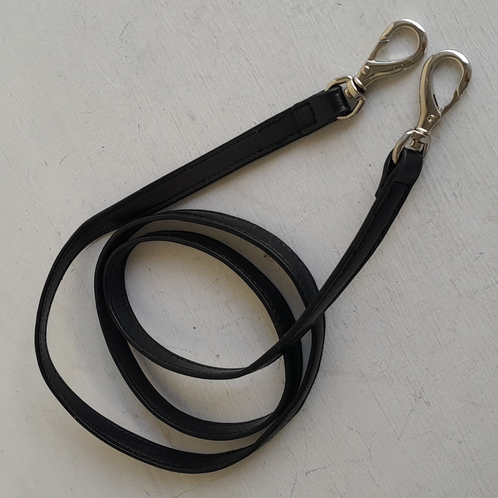 Black crossbody bag Purse strap